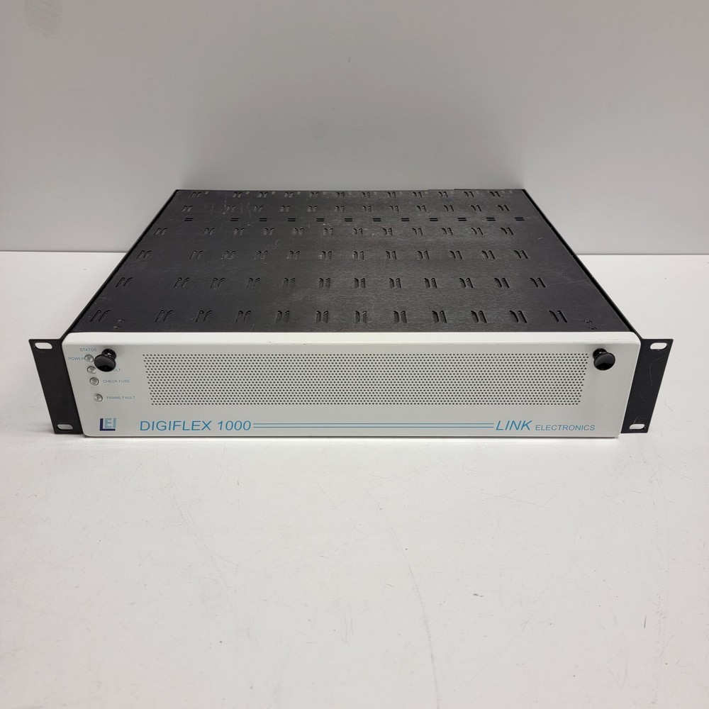 EXCELLENT - Link Electronics 1000/B Digiflex Card Mounting Frame w/POWER SUPPLY!