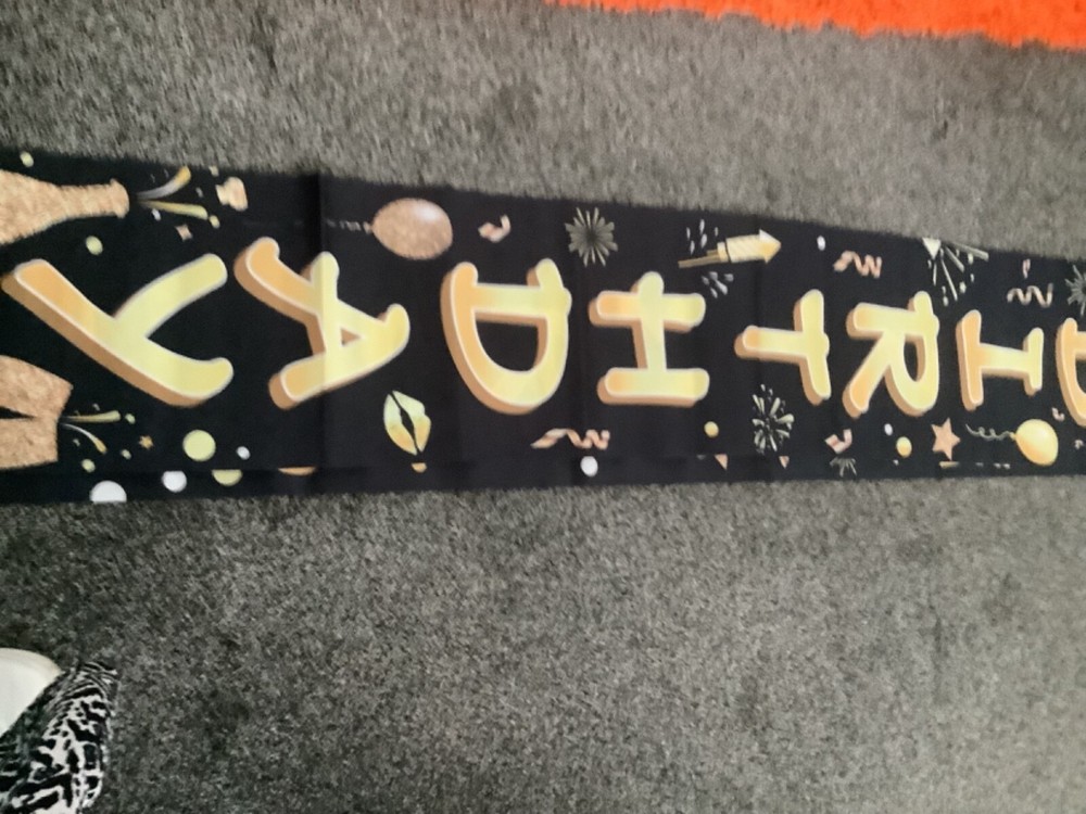 BLACK AND GOLD 18TH BIRTHDAY DOOR BANNERS