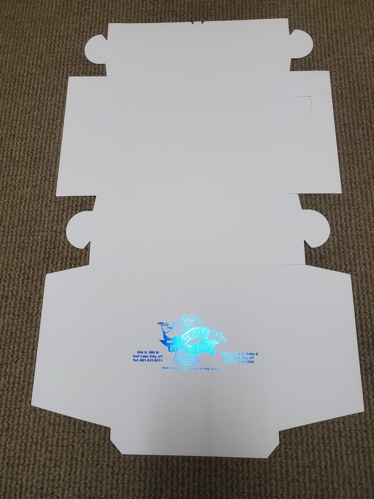 100 blank White Cardboard Cake Box 10x10x5