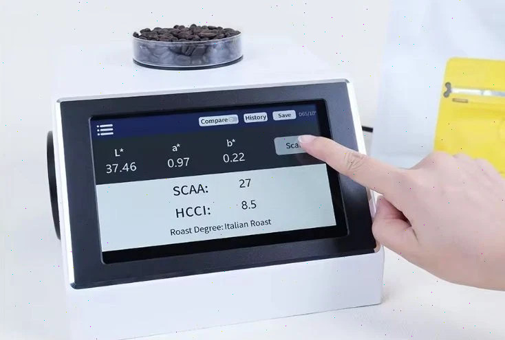 Masterbatch Color Analyzer Spectrophotometer with Large Aperture 50mm for Coffee