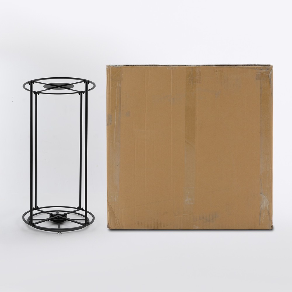 360° Rotatable Garment Display Rack Free Standing Round Clothes Display Stand