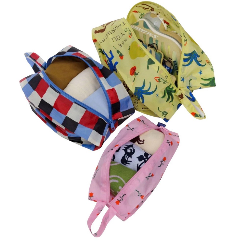 Baggu 3D Zip Set Recycled Nylon Pouches