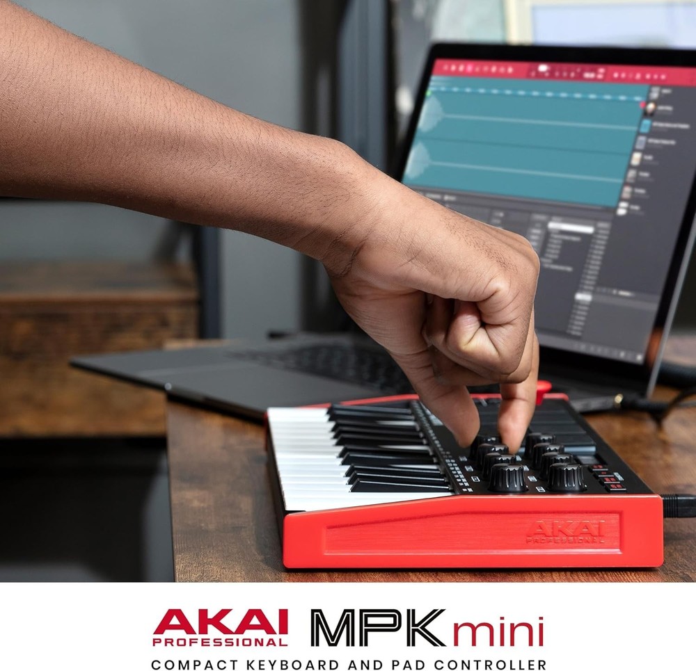 MPK Mini MK3 25-Key MIDI Controller, Velocity Keys, NKS, Pro Sounds