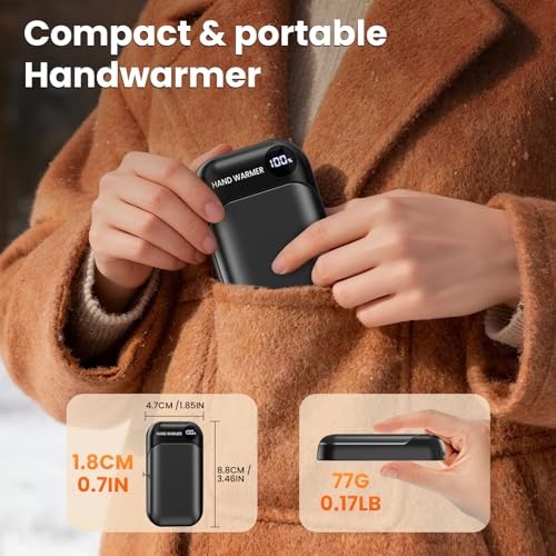 Hand Warmers Rechargeable 2 Pack Black