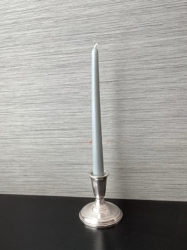Vintage Sterling Silver Weighted Silver Candle Holder, Marked