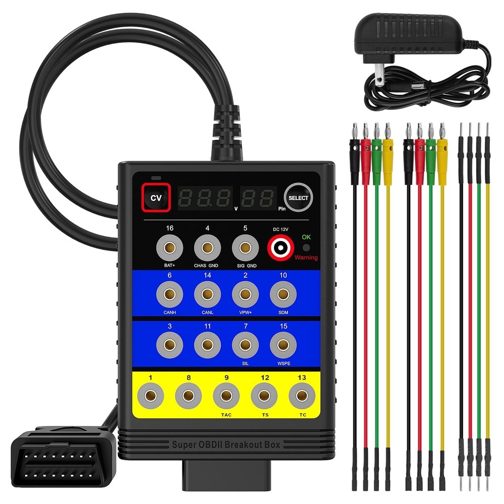 OBD2 Breakout Box OBDII Protocol Detector Car CAN Test Box Break Out Diagnosis