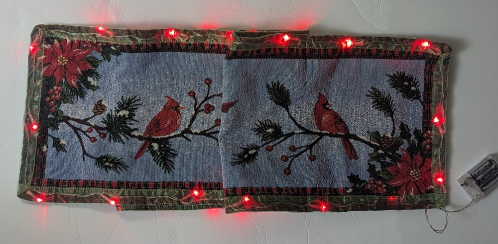 Lighted Christmas Table Runner