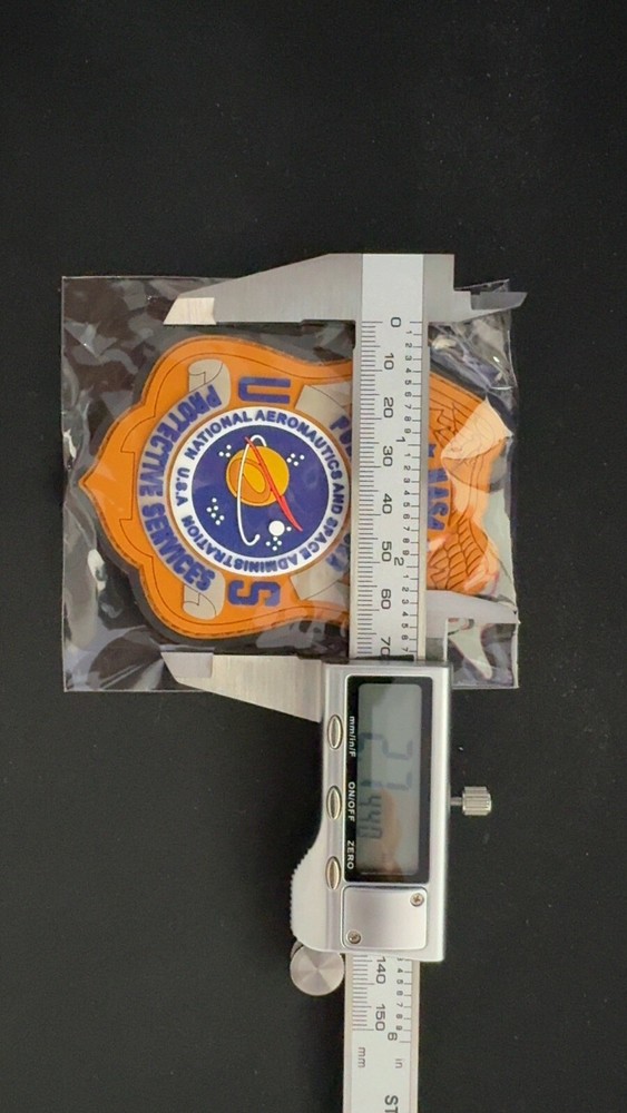 NASA Protective Services POLICE PVC Patch Misprinted RARE