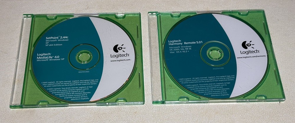 Lot of 16 Logitech Mouse Setpoint Rumblepad 2 QuickCam Software Disks