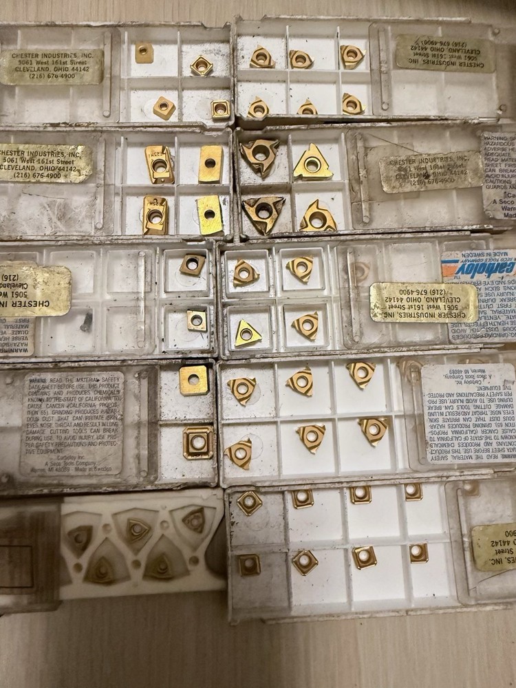 Assorted carbide cutting / Milling inserts For Cnc Metalworking