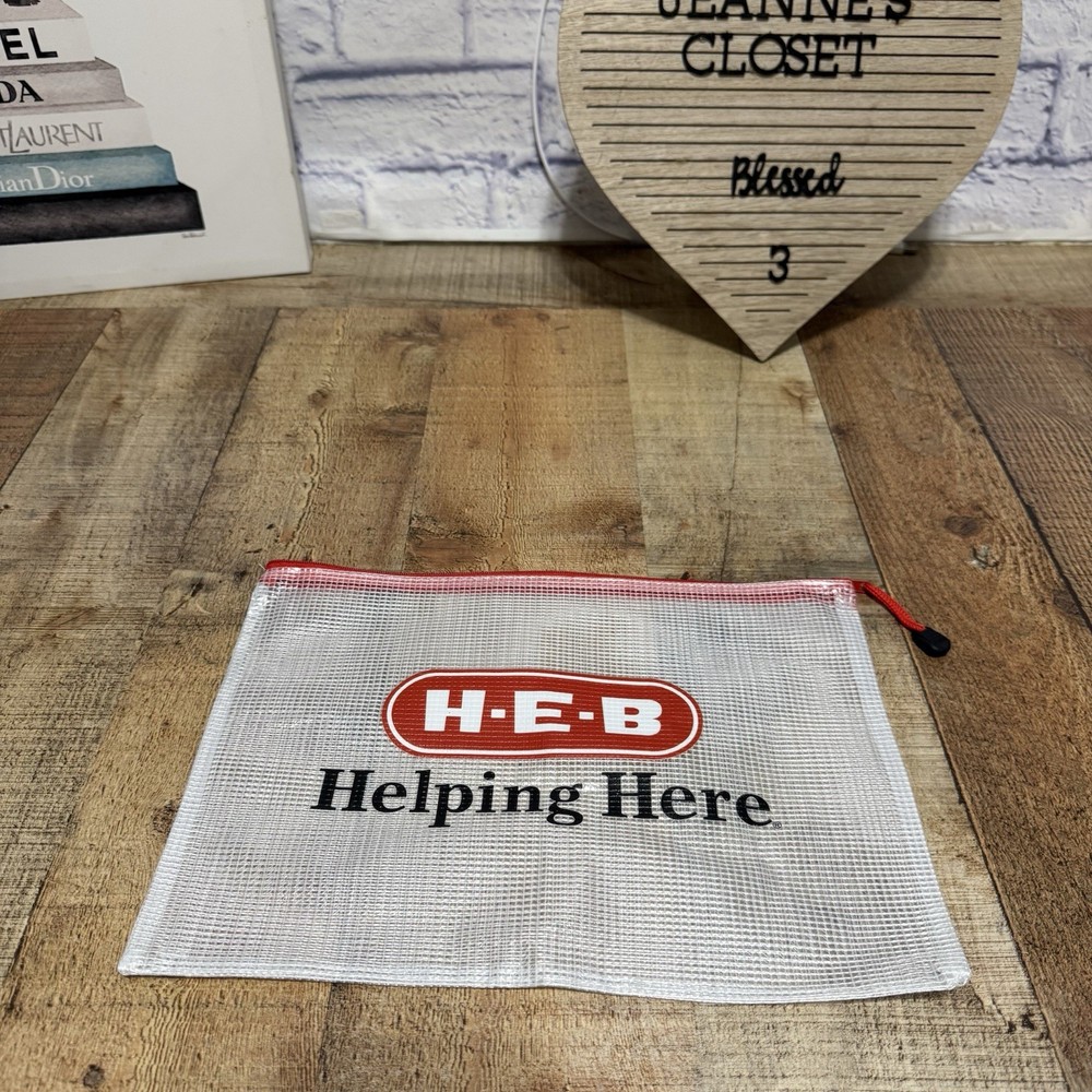 heb mesh cosmetic Reusable zipper pouch bag