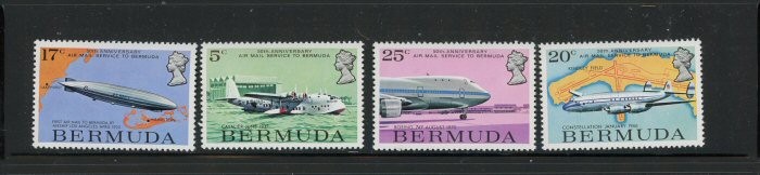 Bermuda #318-21 MNH