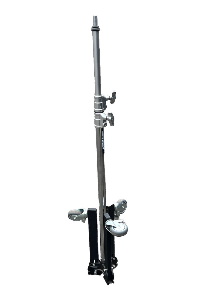 Avenger A660 Roller Folding Base Stand with Braked Wheels (Chrome)