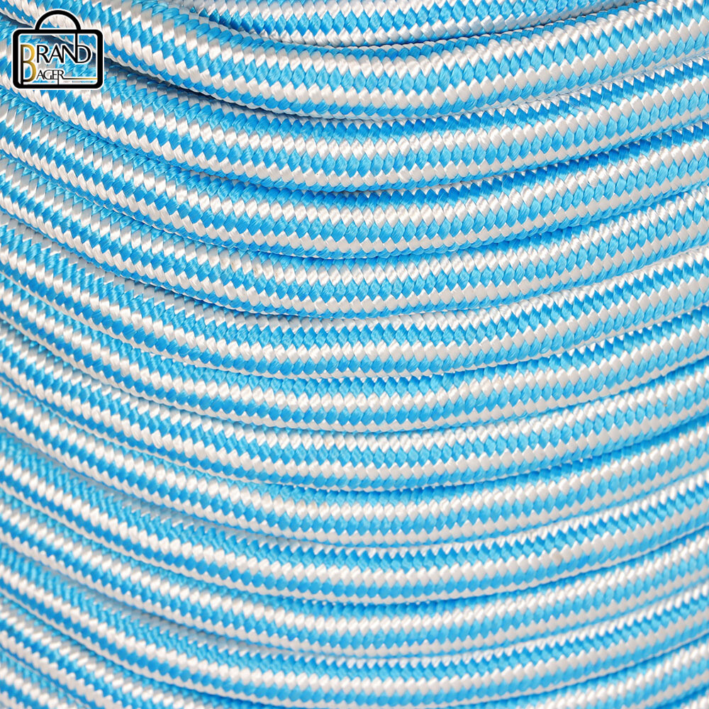 1/2" × 200' 24 Strand Braid Polyester Rope Arborist Tree Rope 8000Lbs