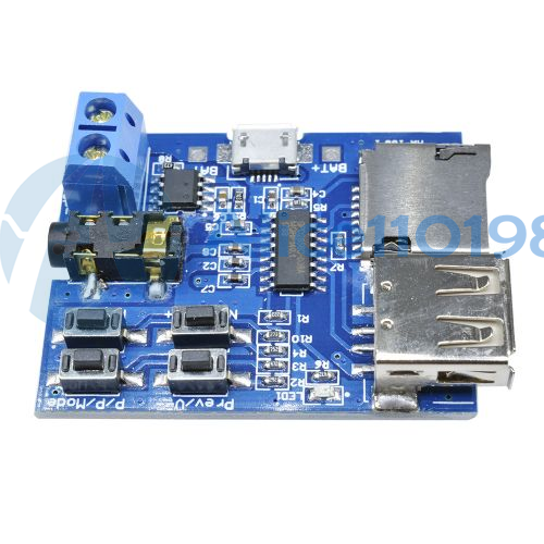 TF Card U-disk MP3 Format Decoder Board Amplifier Decoding Audio Player
