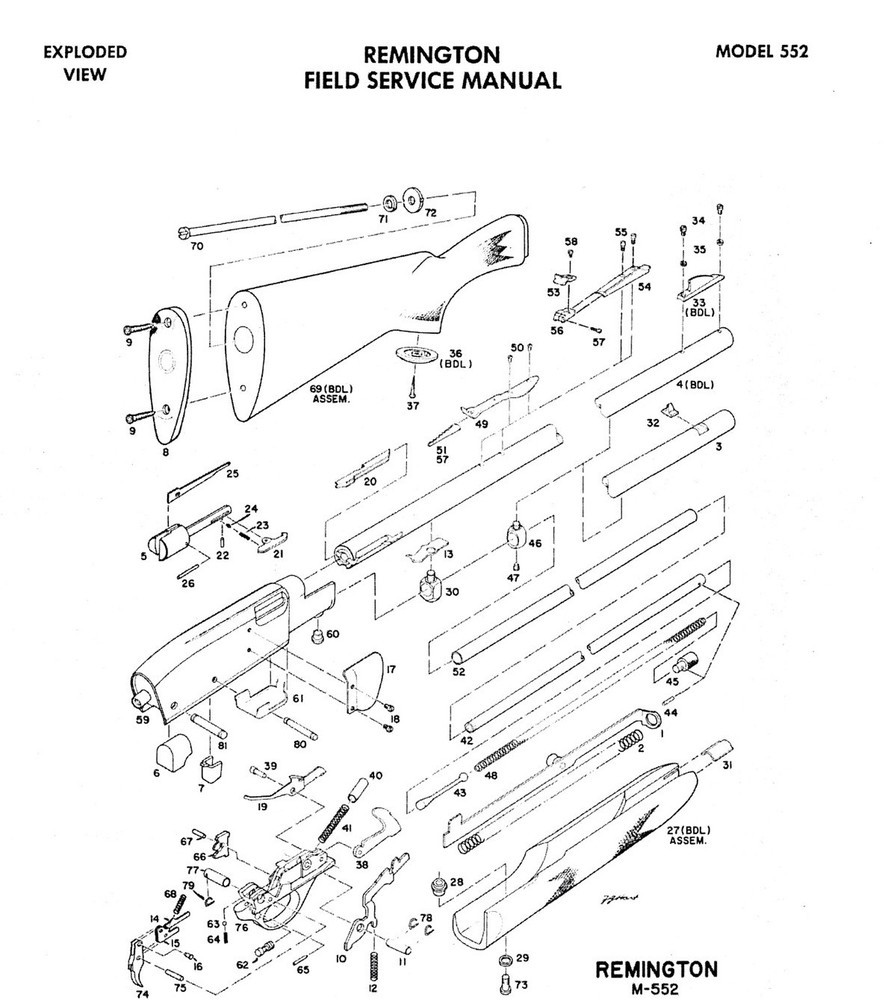 Remington® Model 552 Gunsmith Manual - Field Service Manual