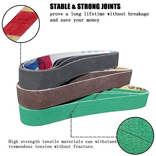 24 Pcs 1/2" x 12" Replacement Belt Kit for Work Sharp Original Knife & Tool S...