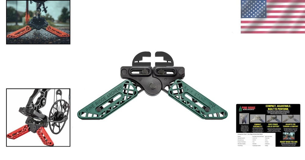 Kwik Stand Bow Support - Adjustable, Durable, Non-Marring for Archery Excellence