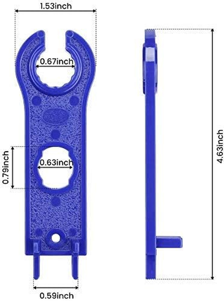 2 Pair Solar Spanner Wrenches for MC4 Connectors, Solar Panel Connector Tool