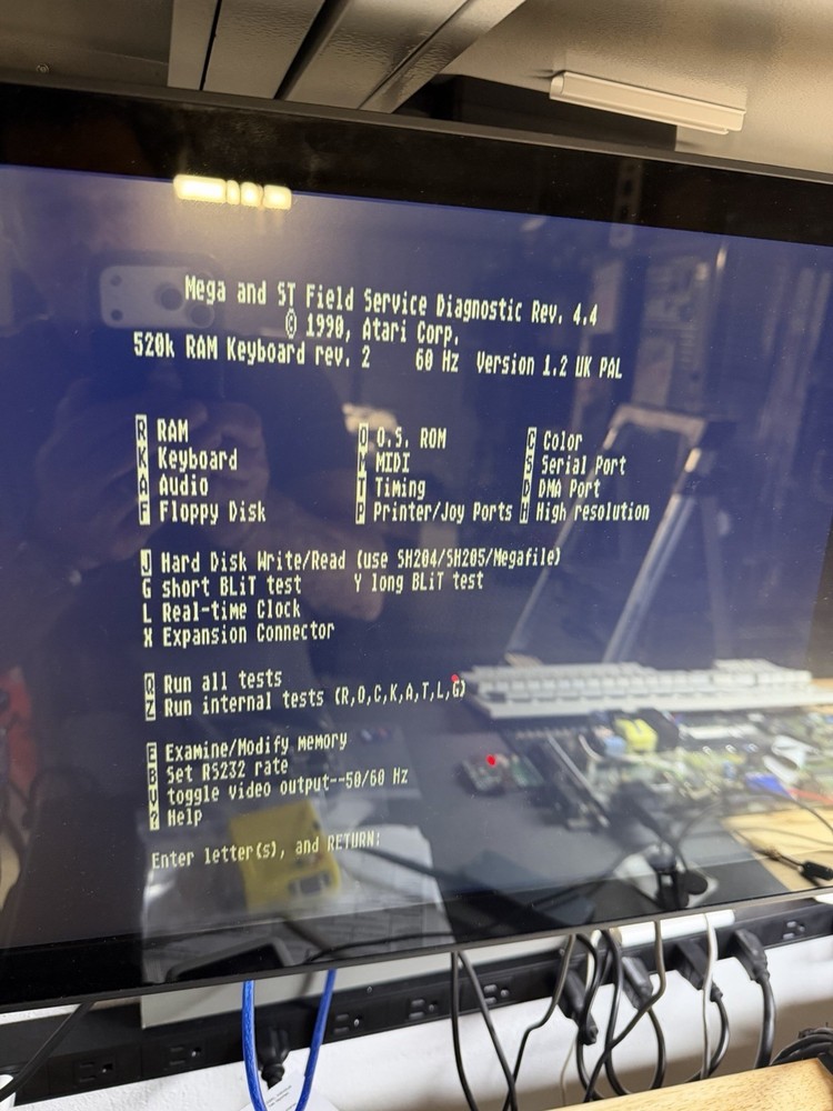 Atari 520 ST Motherboard tested working