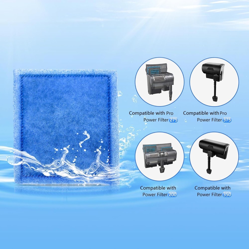 Aquarium Filter Cartridge 4 Pack RiteSize C Filter Replacement Cartridges Com...