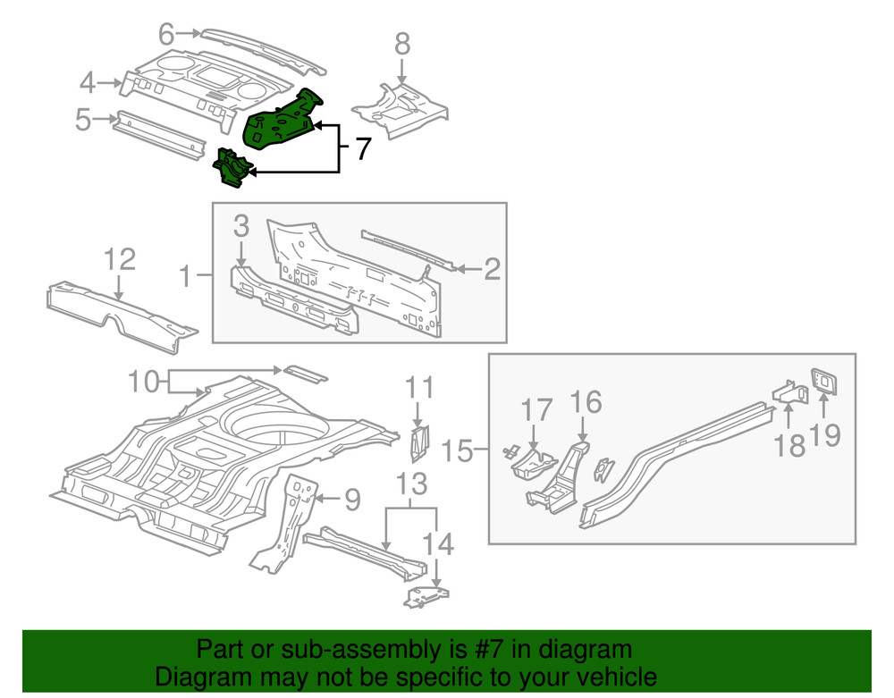 Genuine GM Extension Panel 88948629