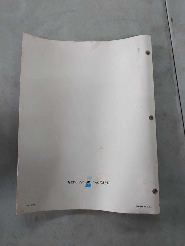 HP 1820C time base plugin with operators and service manual 01820-90906