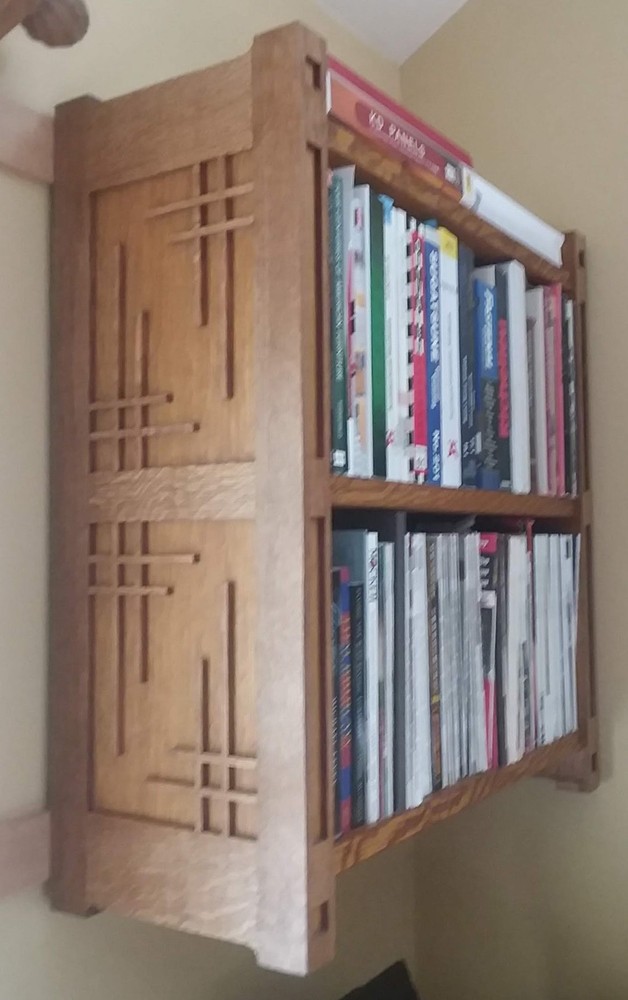 New Arts & Crafts Wall Mounted Book Cases
