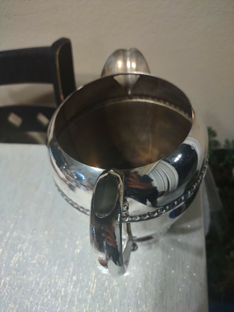 Sheridan Silver On Copper Water Pitcher 8"