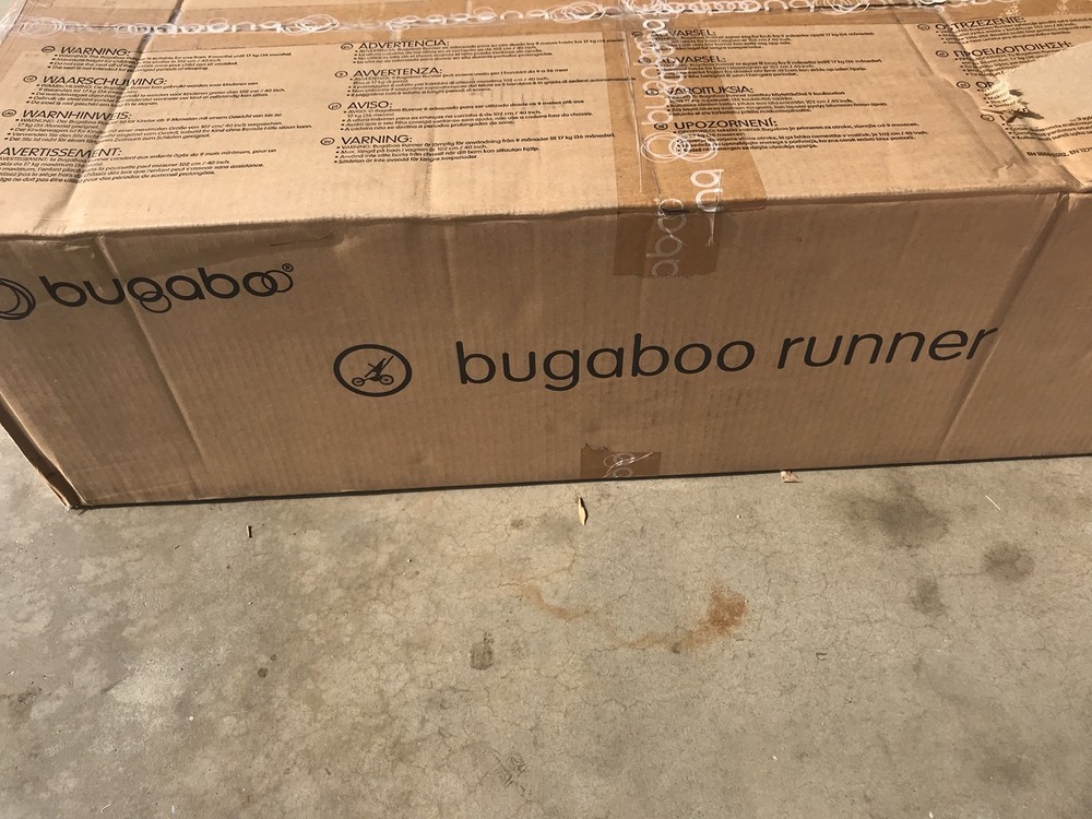 Bugaboo Runner Seat Black/Petrol Blue For Bugaboo Runner Stroller NEW BOX $399