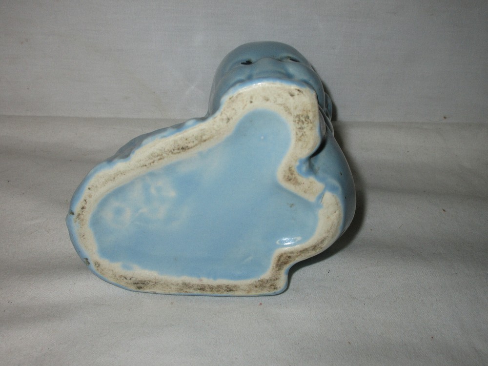 USA Kewpie Planter Baby Blue Ceramic (b13)