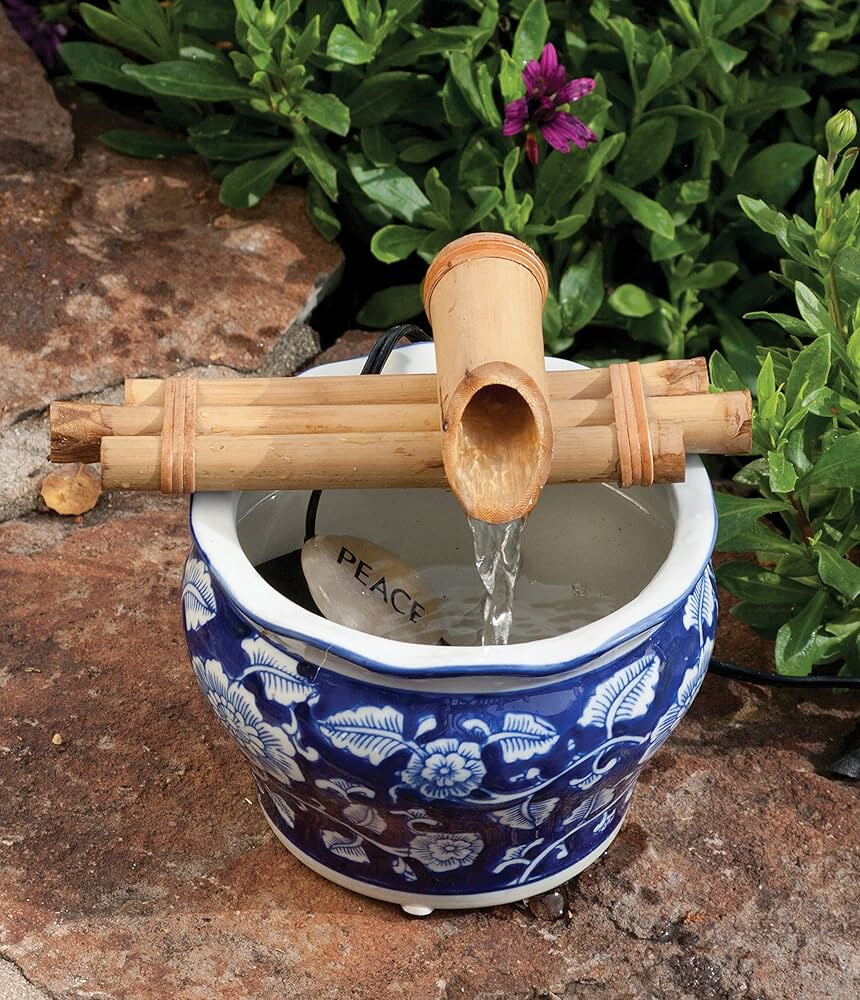 Bamboo Accents Zen Fountain Kit - Three-Arm, Split-Resistant Bamboo