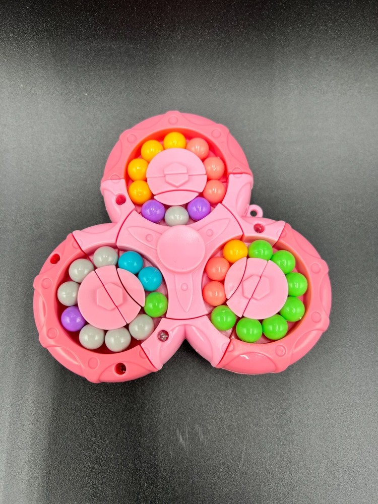 Magic Bean Rotating Fidget Spinner - Pink
