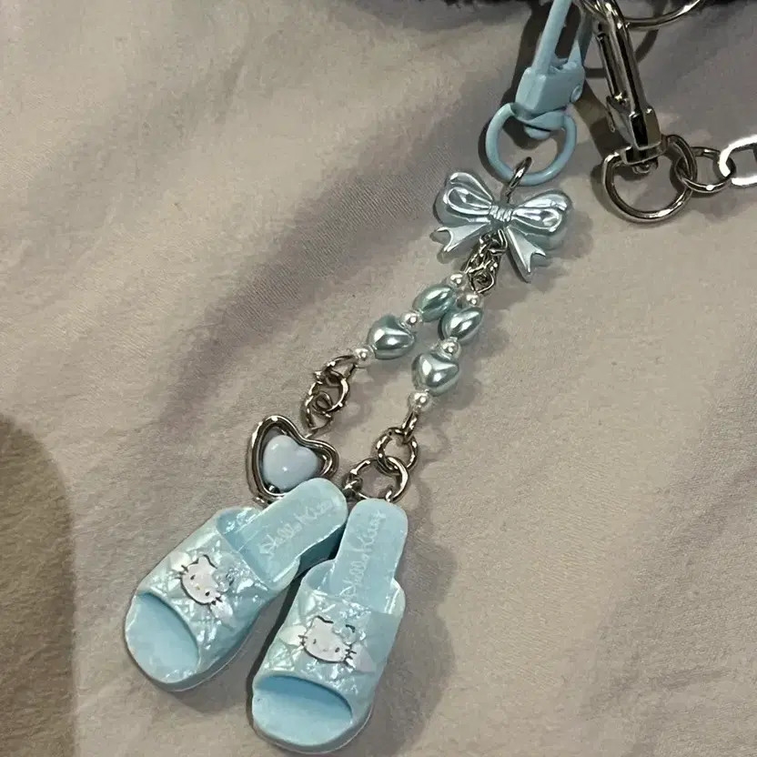 Hello Kitty Slipper Keychain - Brand New