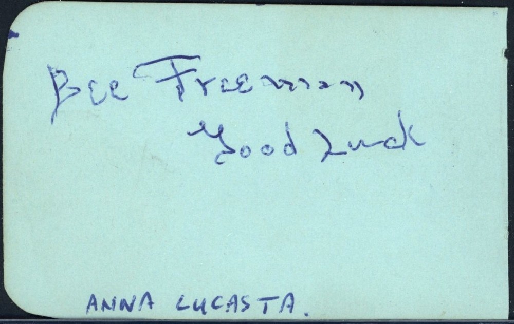 Vintage Bee Freeman / David Hutcheson Autographs