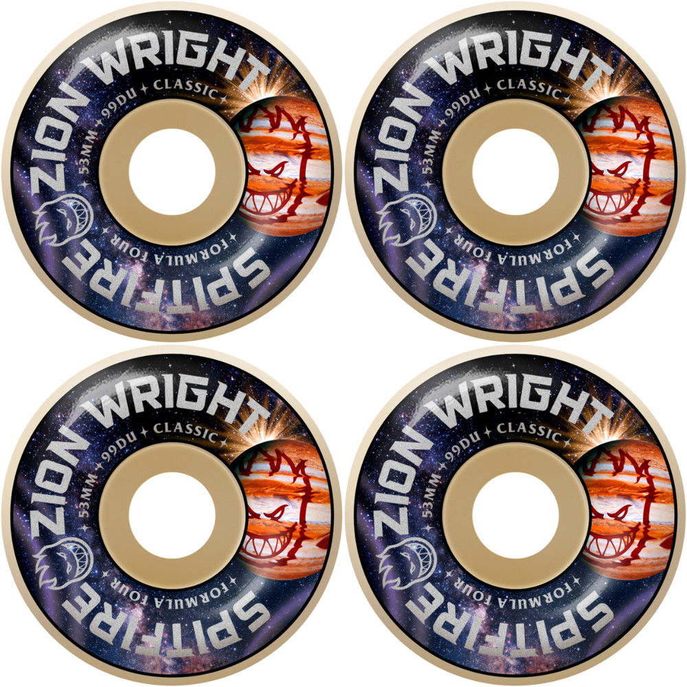 53mm Spitfire Zion Wright F4 Formula Four Cosmic Classic Wheels 99a