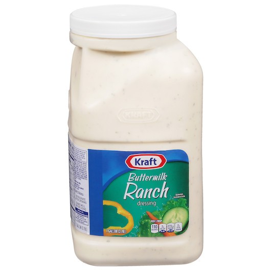 Kraft Buttermilk Ranch Dressing Bulk, 1 Gallon, 4 Per Case