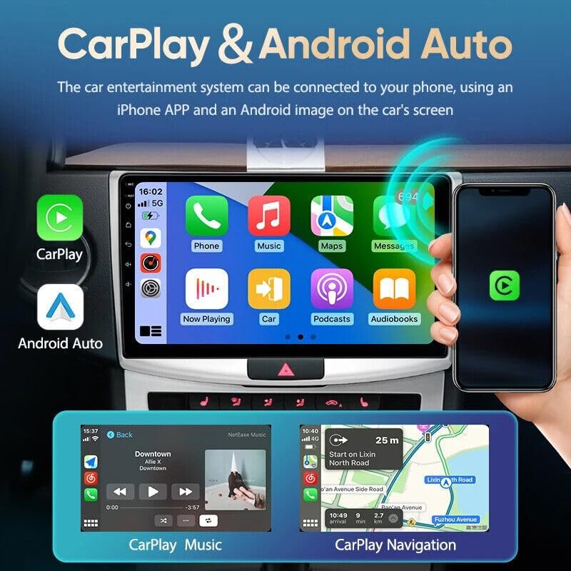 4G+64G 7 IPS Android 13 Car Stereo Wireless CarPlay Android Auto GPS Backup Cam