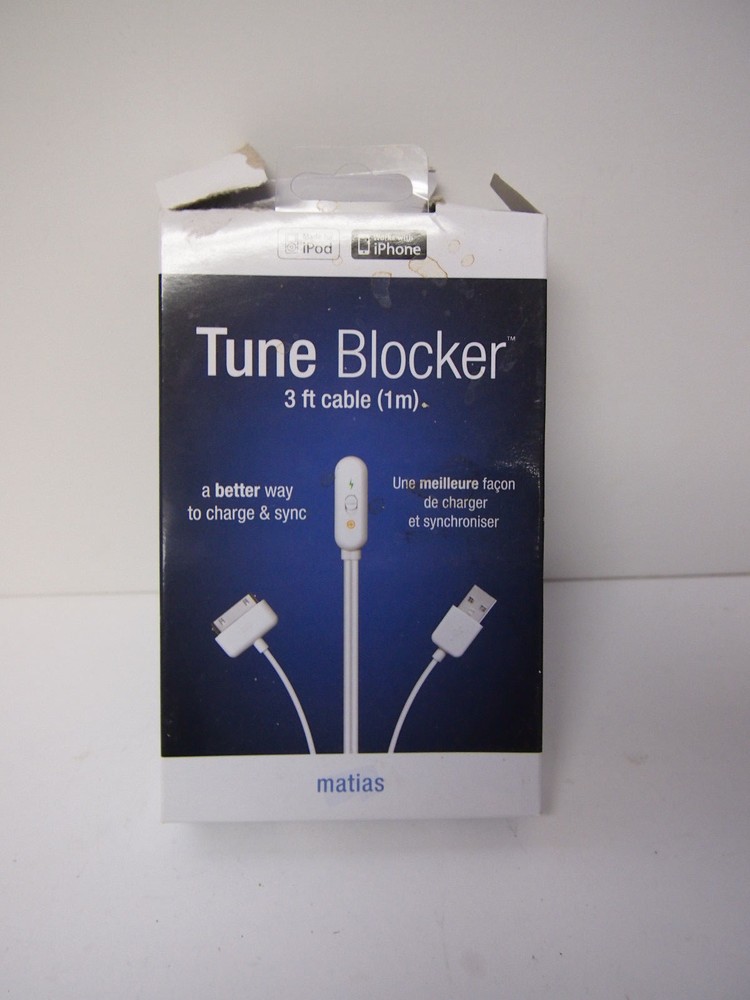 Tune Blocker iPod & iPhone Cable "A Better Way to Sync and Charge"