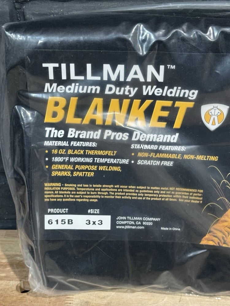 Tillman 615B Medium Duty Welding Thick Blanket 3x3 - New