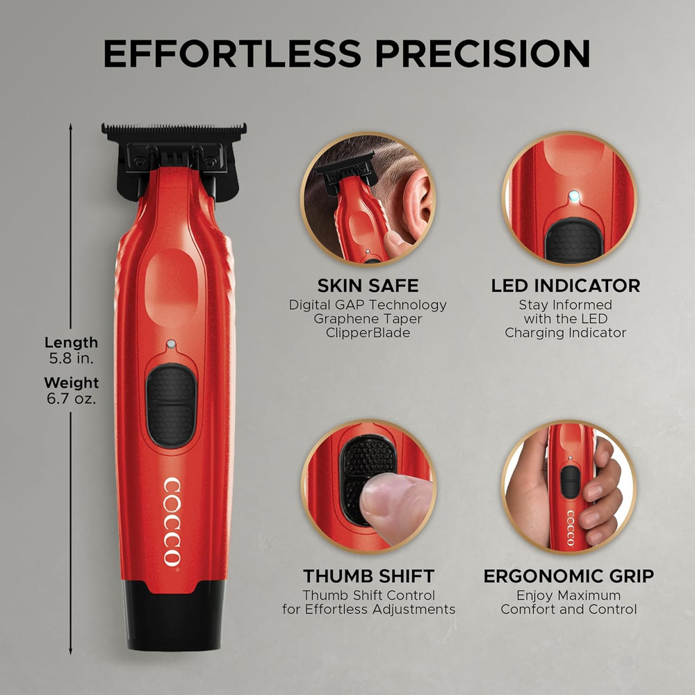Hyper Veloce Pro Trimmer, Digital Gap Graphene Blade Edger, High-Torque Brushles