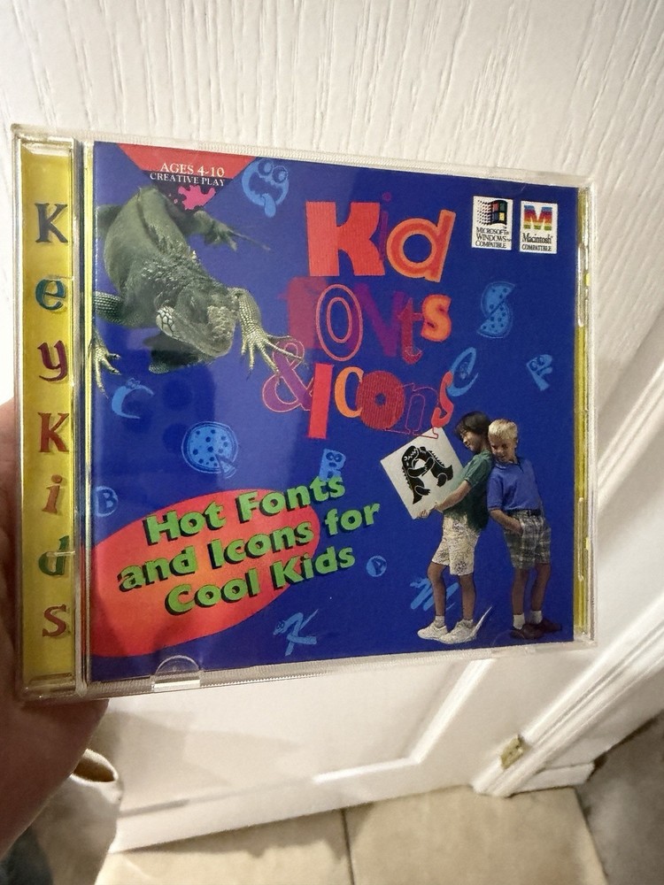 Key Fonts Plus Windows + Kid Fonts & Icons Win/Mac True Type / PostScript
