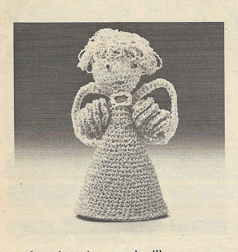 vintage, Littlest Angel crochet PATTERN INSTRUCTIONS