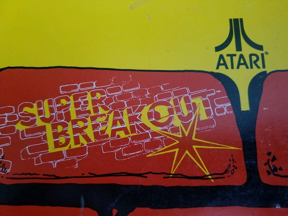 Original VINTAGE Atari Super Breakout Arcade Game Operation Manual (Complete)