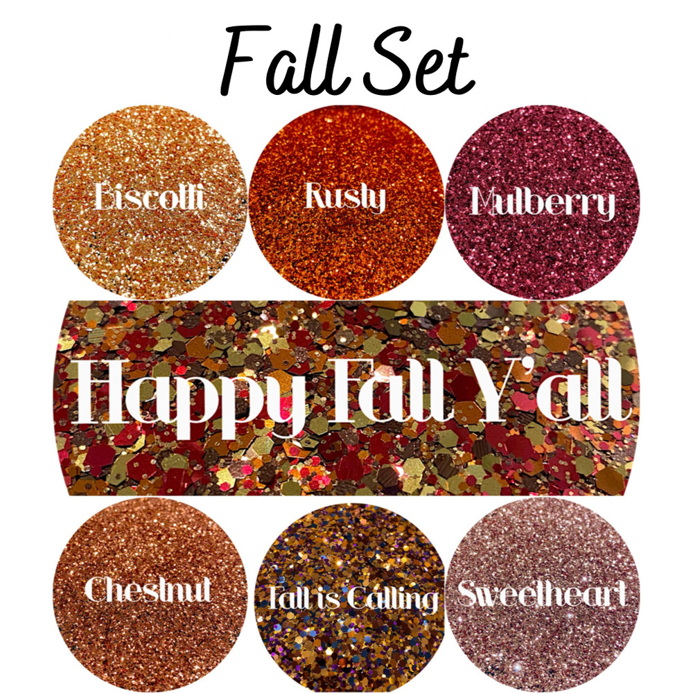 Premium Polyester Glitter Set - Fall Set