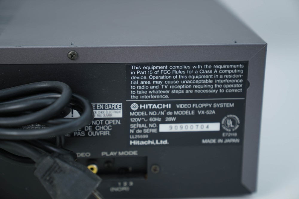 Hitachi Video Flopy System VX-52A