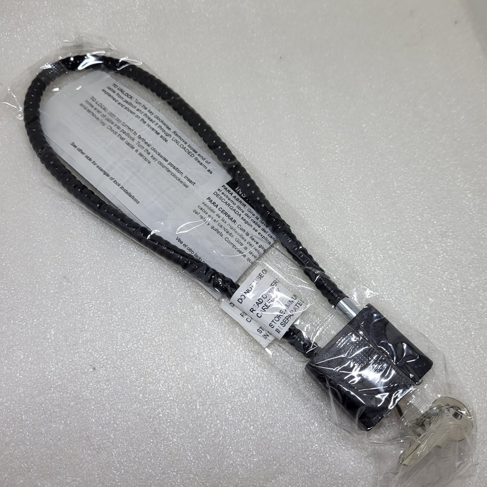 15” Cable LOCK Black Security Keyed 2 Keys