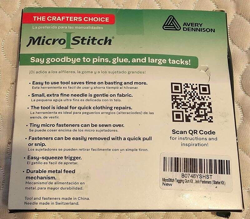 Original MicroStitch Tacking Kit - Includes Needle & 1080 Micro-Fasteners NIB