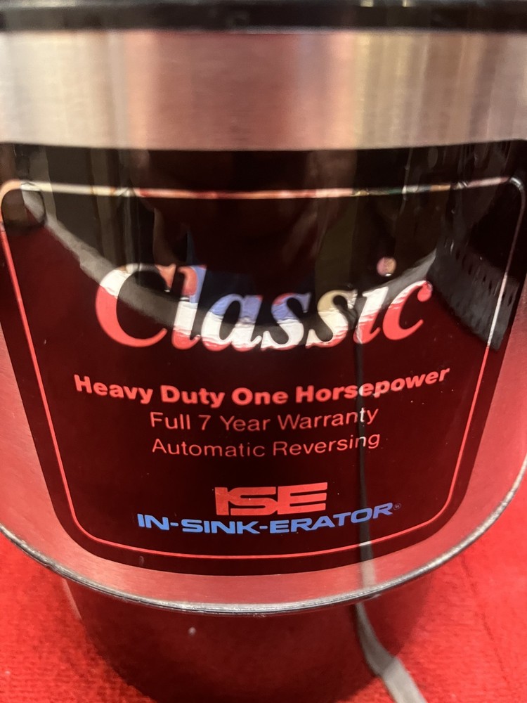 Used InSinkErator Classic Heavy Duty Garbage Disposal 1HP #CL-61 Good Condition