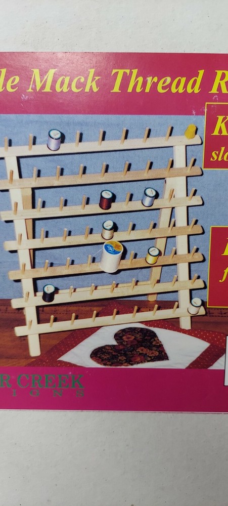 Little Mack Thread Rack Sewing Organizer 63 Spool Storage